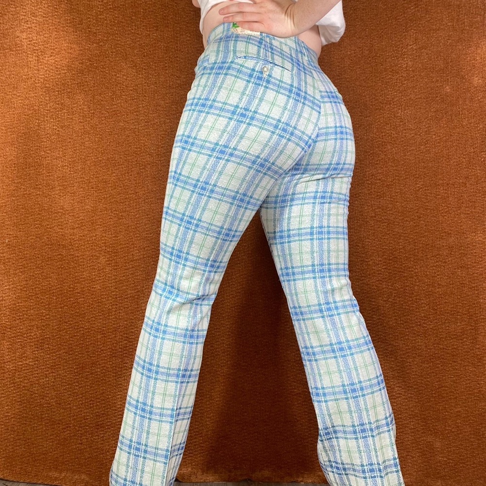 70s Jantzen plaid golf pants, 32”.